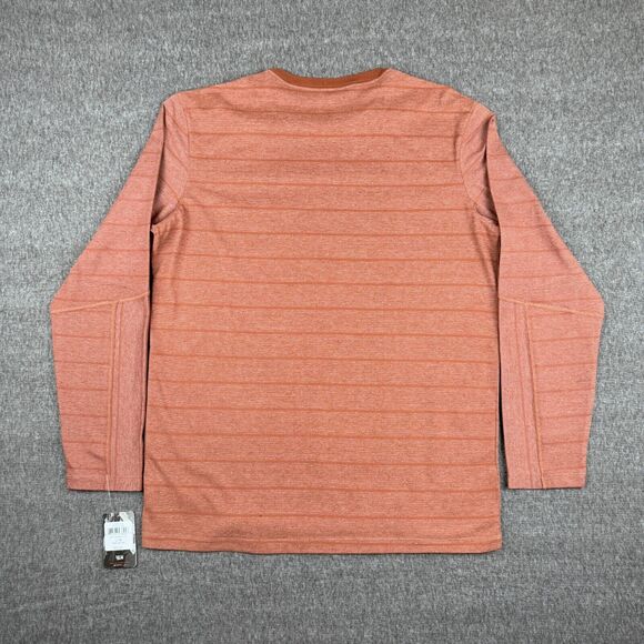 Mountain Hardwear ADL Long Sleeve Pocket T-Shirt Men's Large Orange Striped NWT‎ - Picture 5 of 8